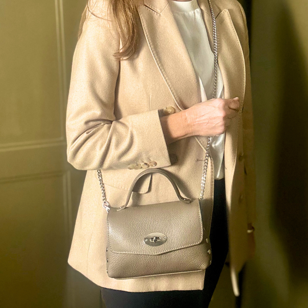 MILAN small leather studded handbag