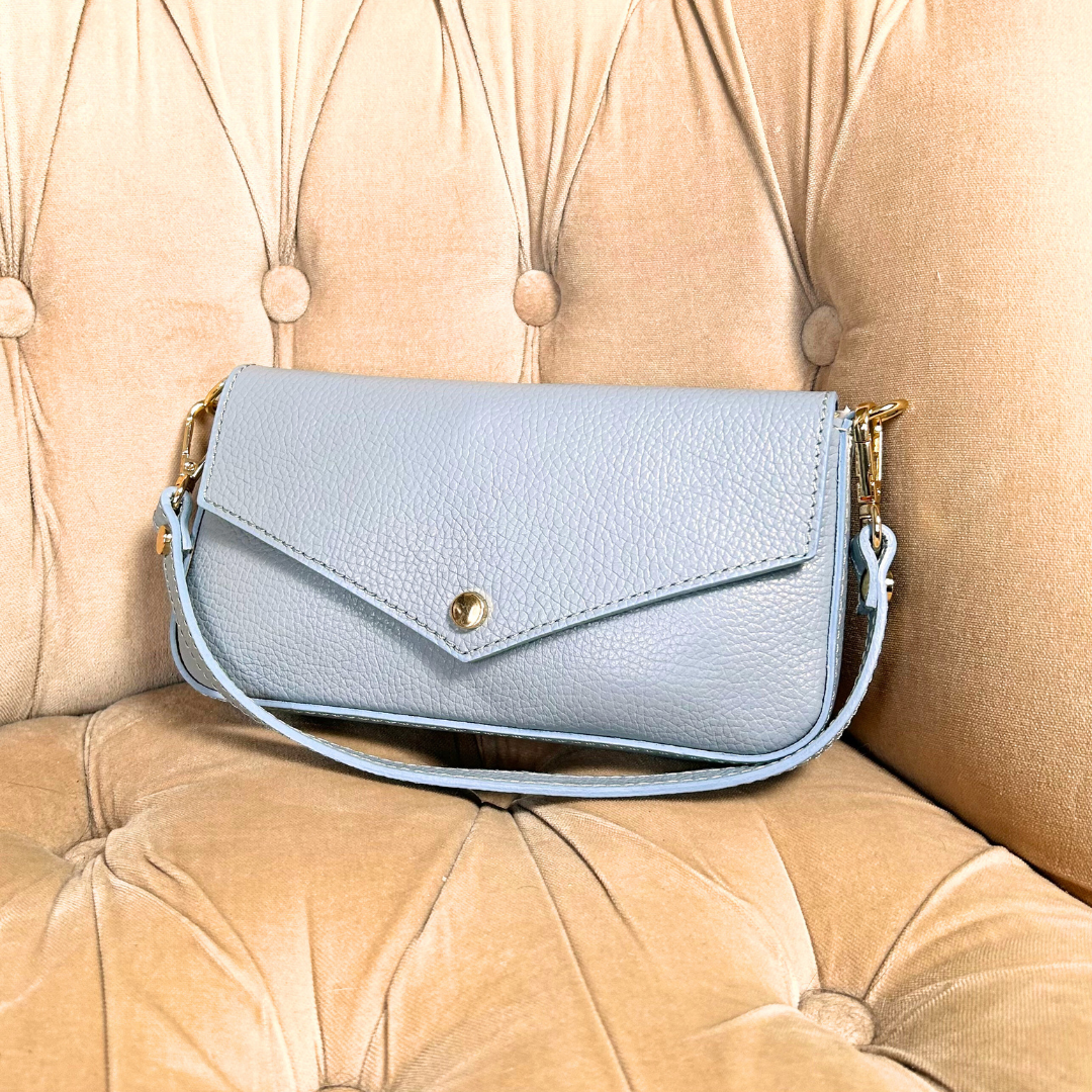 BOLOGNA small leather envelope shoulder bag