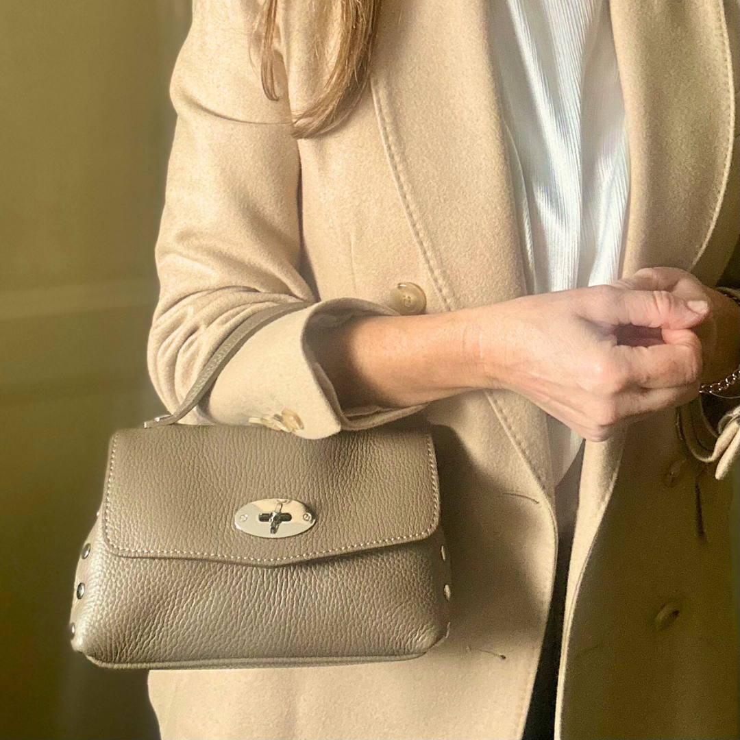 MILAN small leather studded handbag