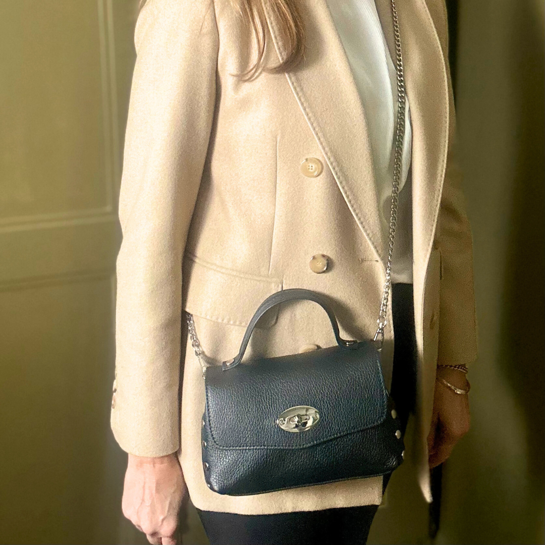 MILAN small leather studded handbag