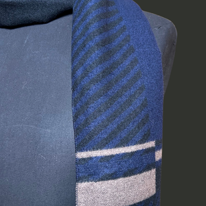 WESTMINSTER navy chevron men's scarf