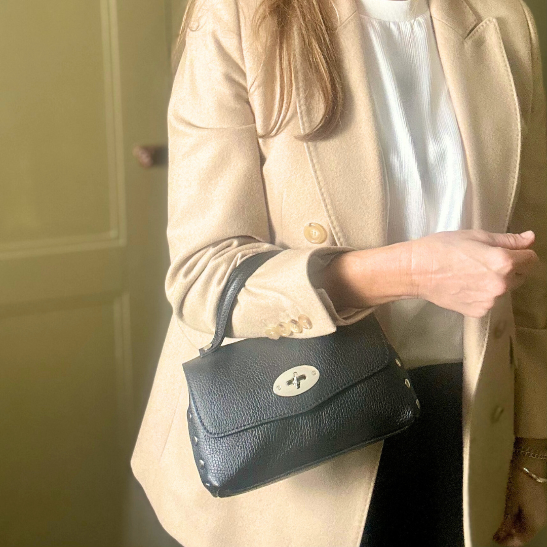 MILAN small leather studded handbag