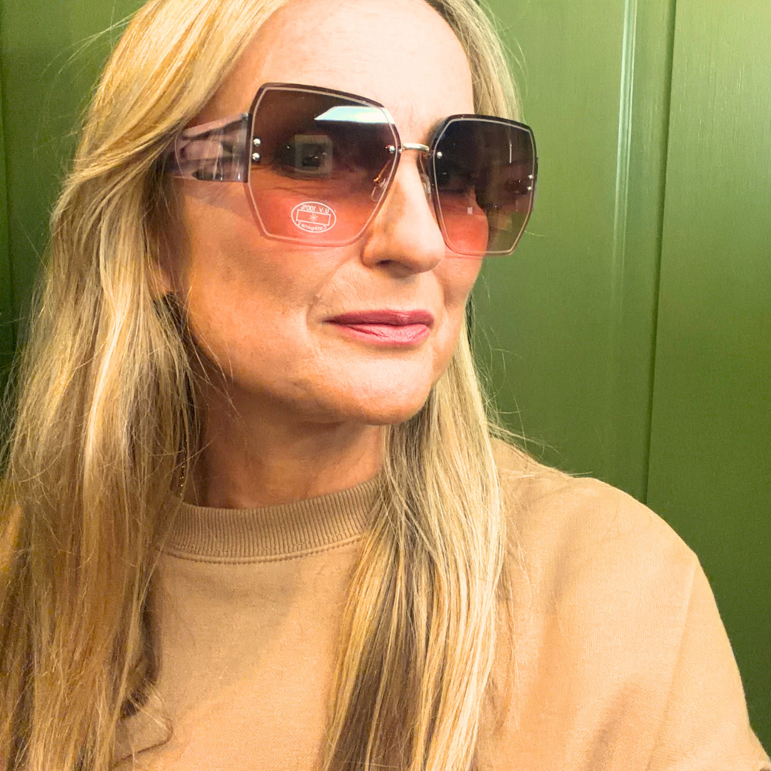 SEYCHELLES oversized geometric-shaped ladies sunglasses