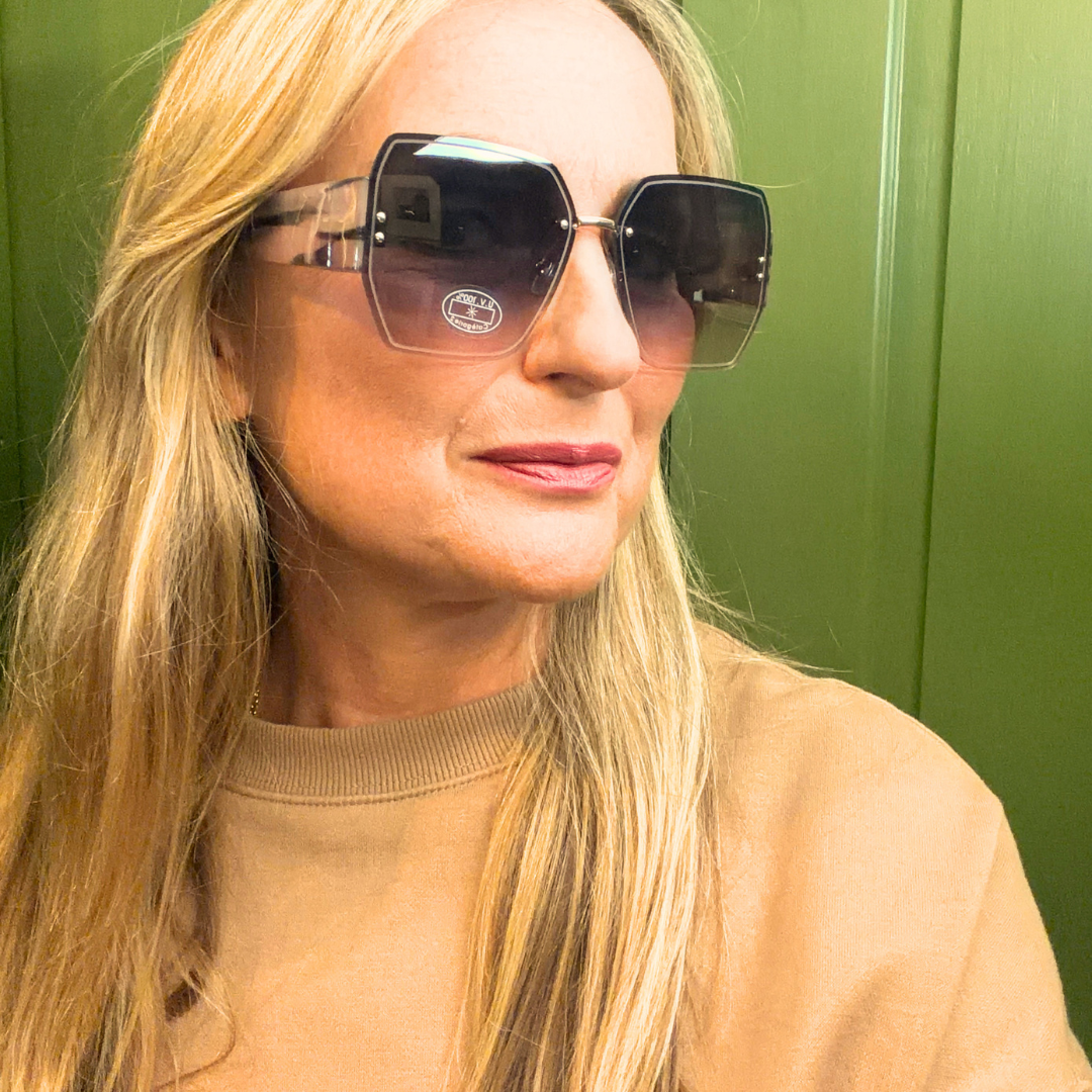 SEYCHELLES oversized geometric-shaped ladies sunglasses