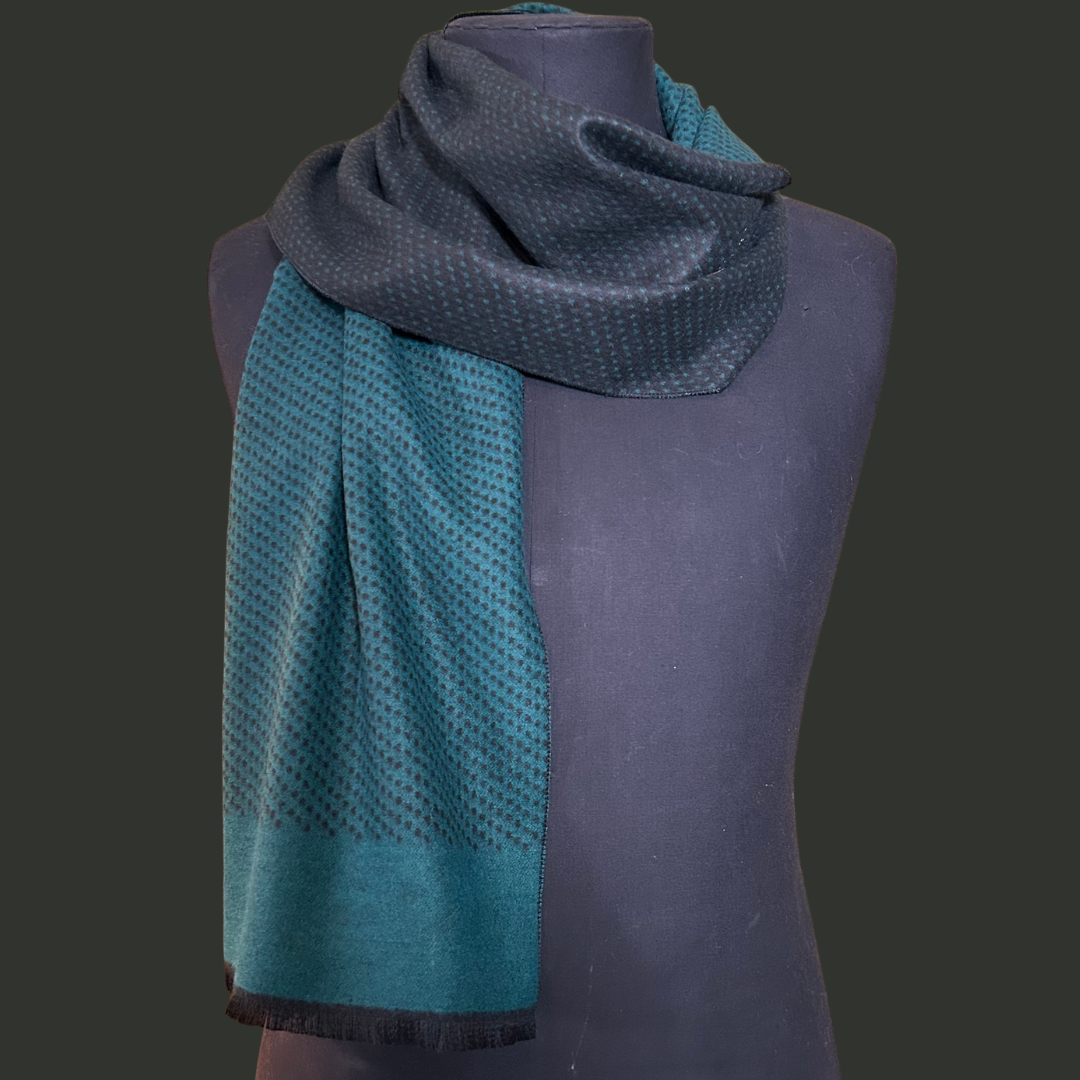 BOND pin dot reversible men's scarf