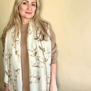 LAVENHAM lightweight long scarf/sarong with horse design
