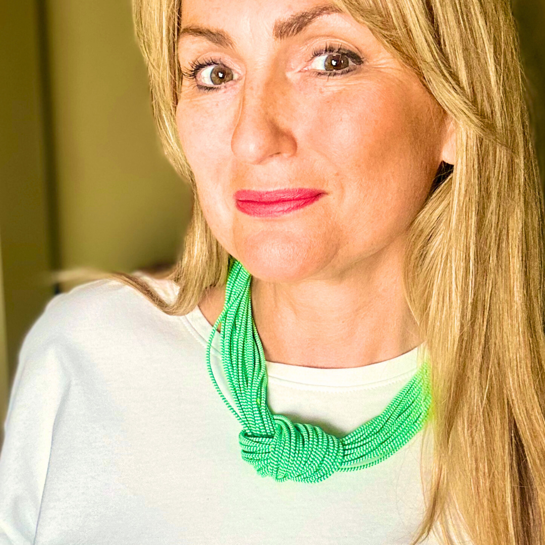 ARABELLA elastic knot choker necklace