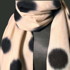 FULHAM big spot wool mix scarf