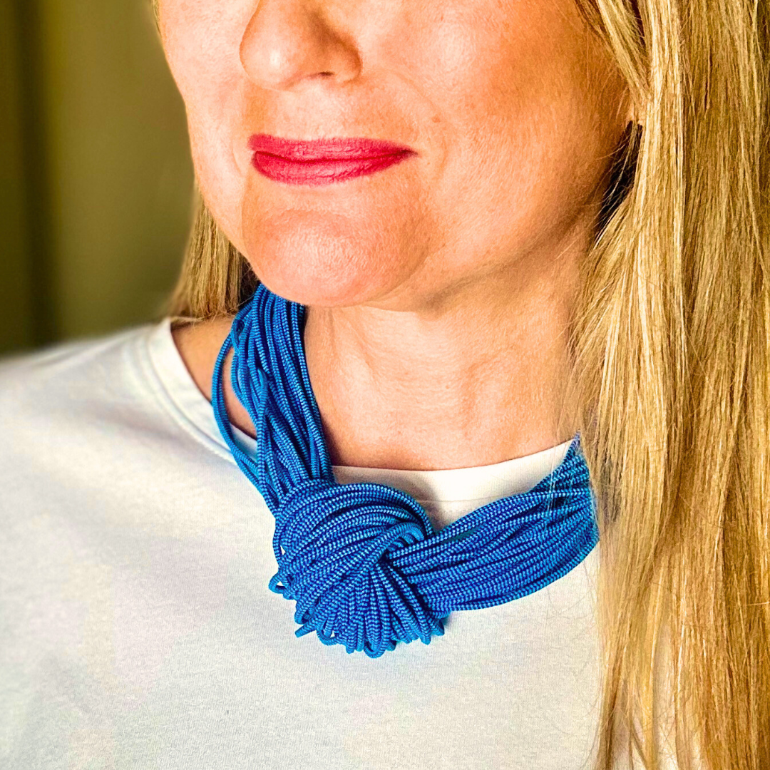 ARABELLA elastic knot choker necklace