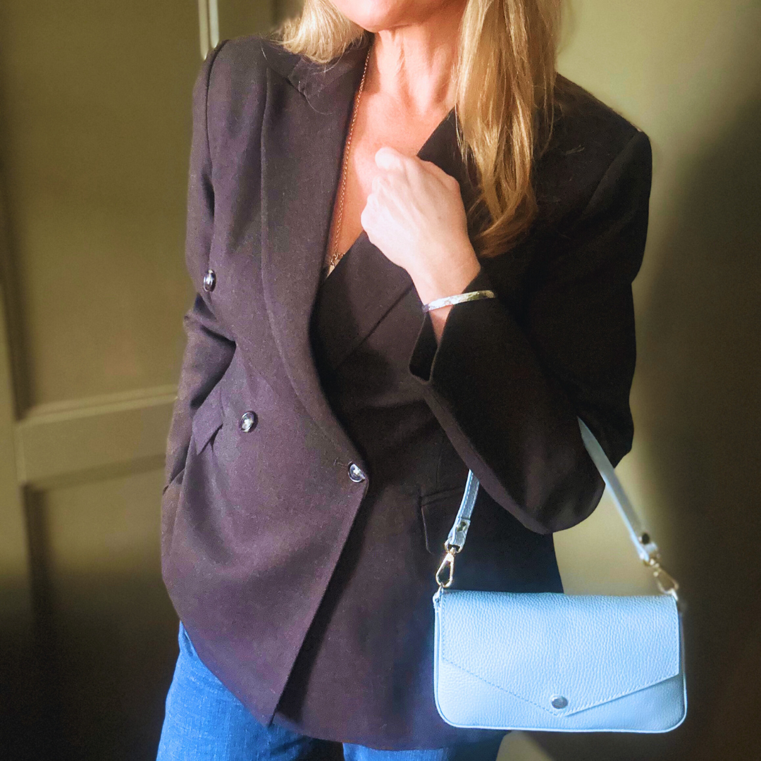 BOLOGNA small leather envelope shoulder bag