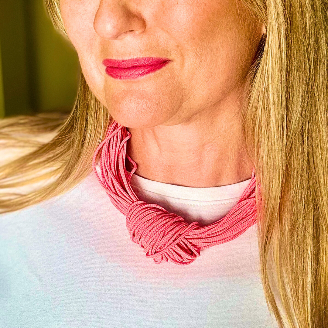 ARABELLA elastic knot choker necklace