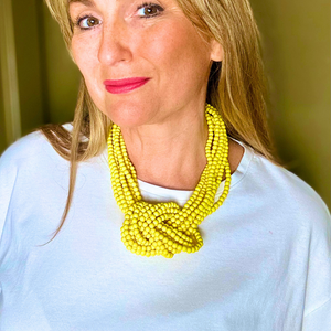 DOREEN resin bead knot choker necklace