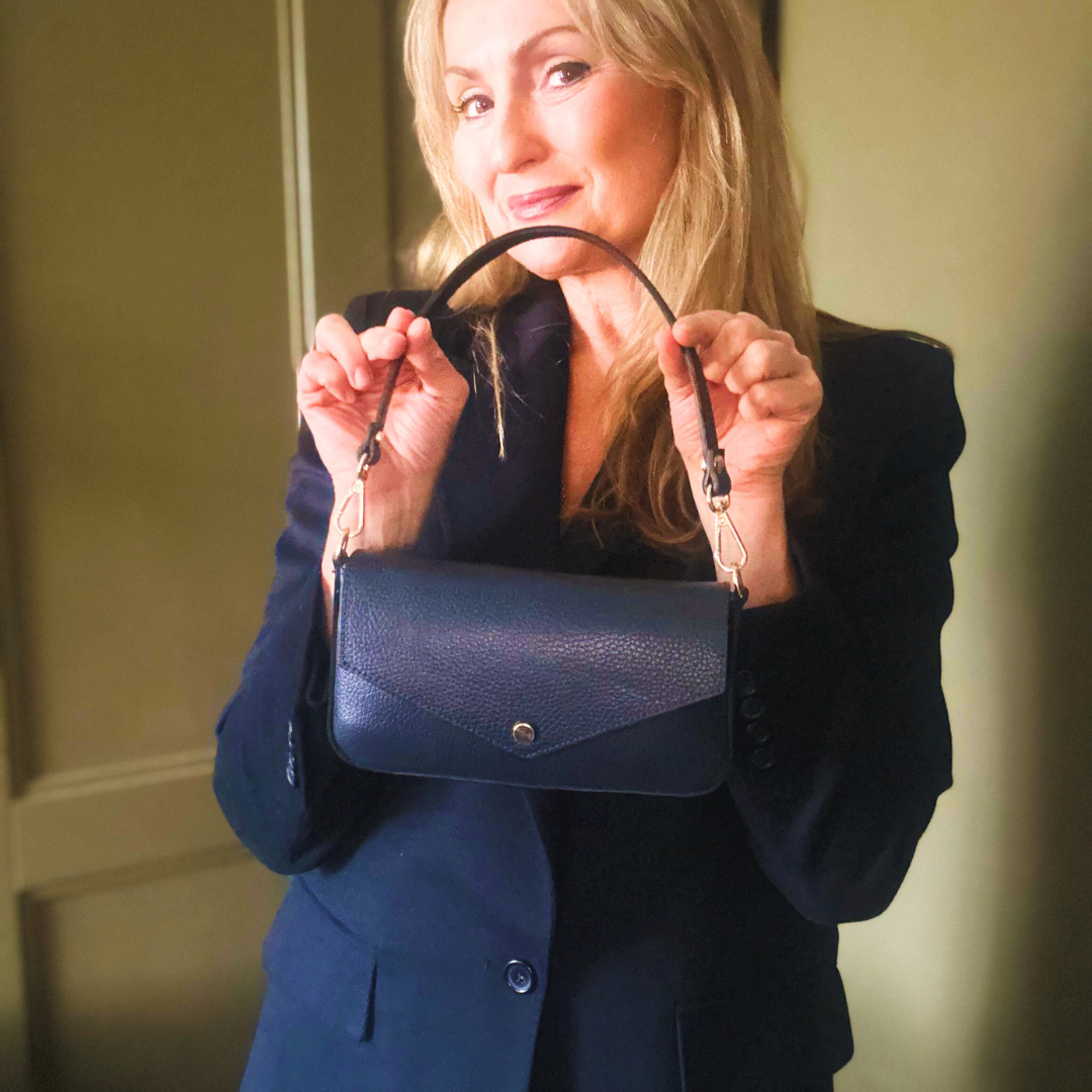 BOLOGNA small leather envelope shoulder bag