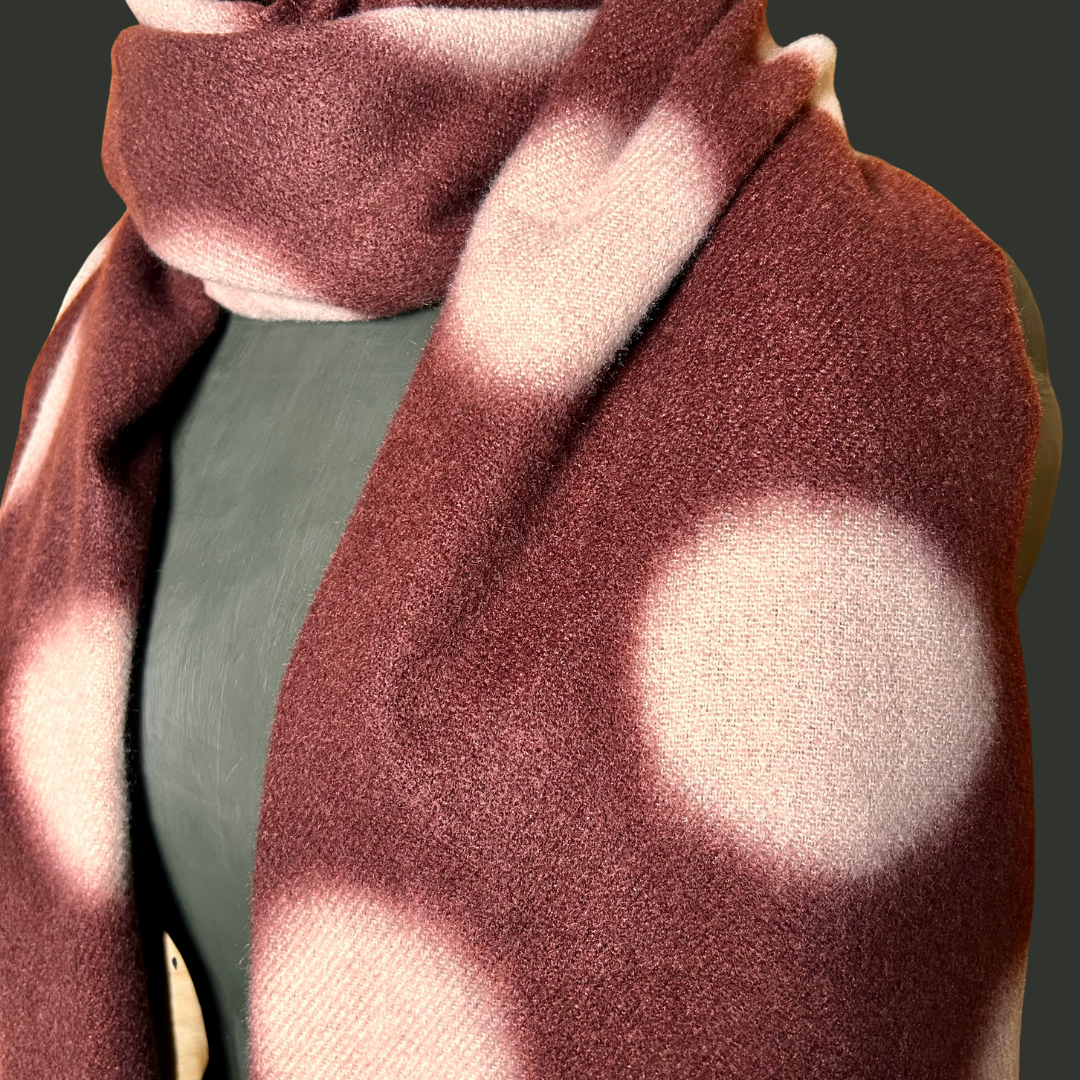 FULHAM big spot wool mix scarf