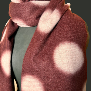 FULHAM big spot wool mix scarf