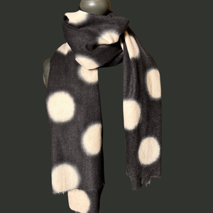 Big spot wool mix scarf 'FULHAM'