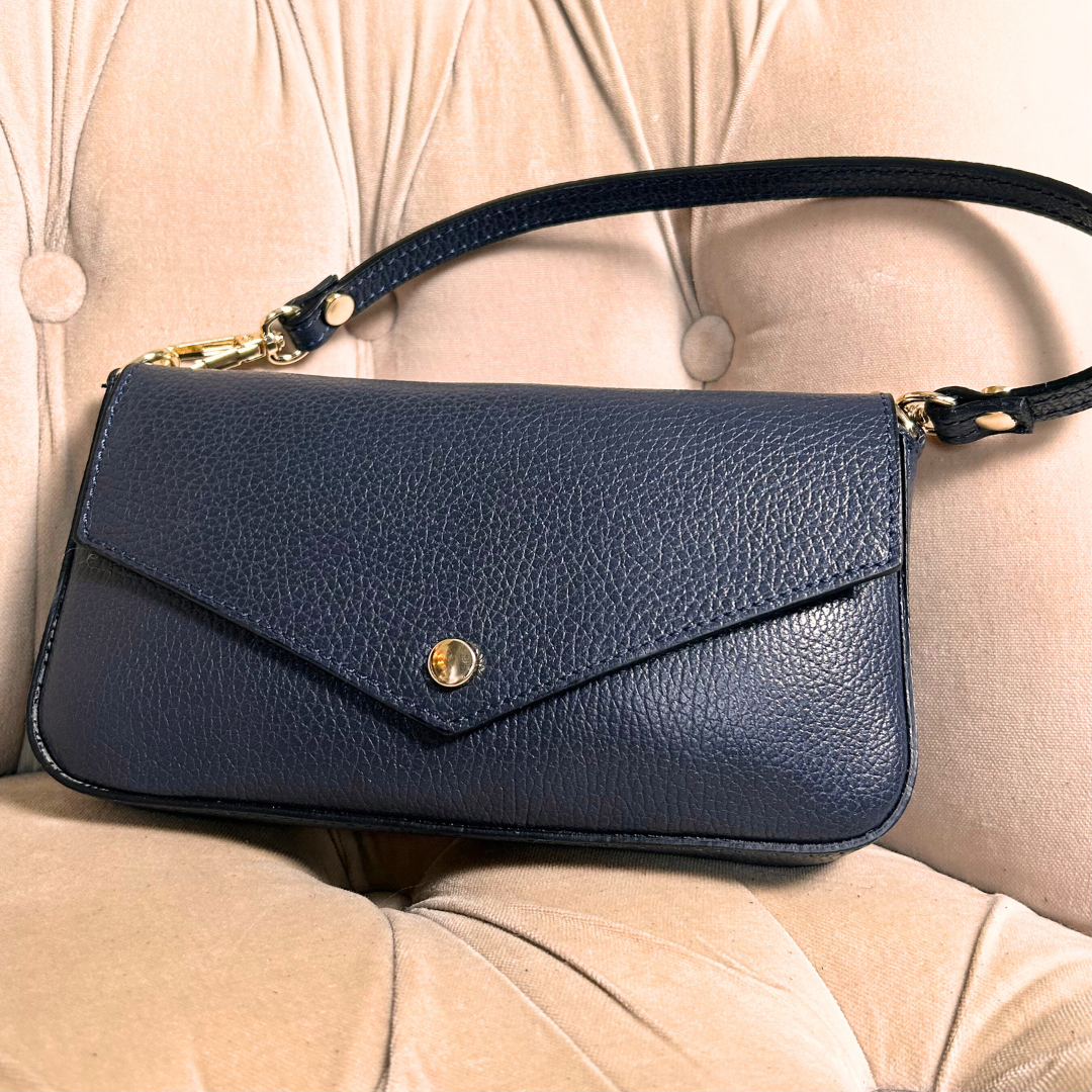 BOLOGNA small leather envelope shoulder bag