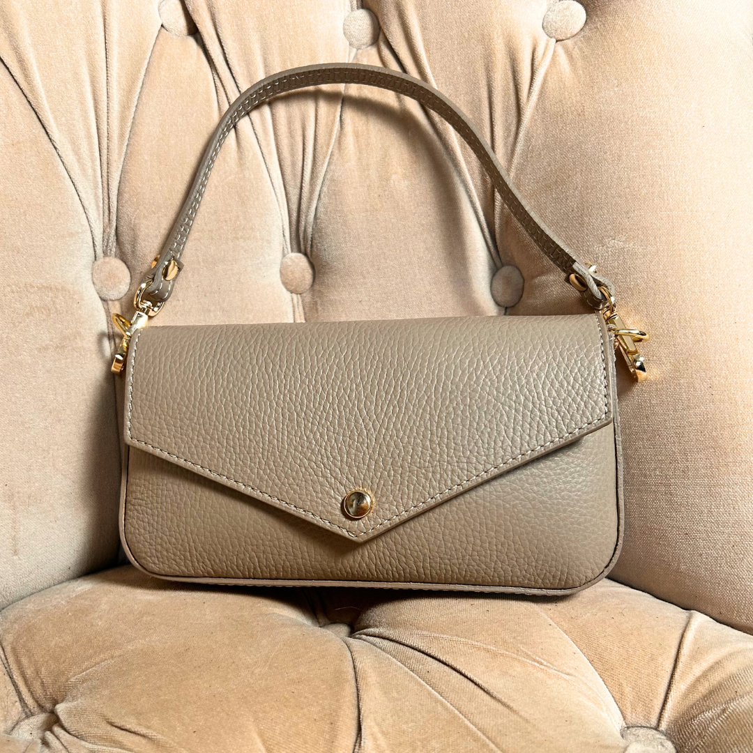 BOLOGNA small leather envelope shoulder bag