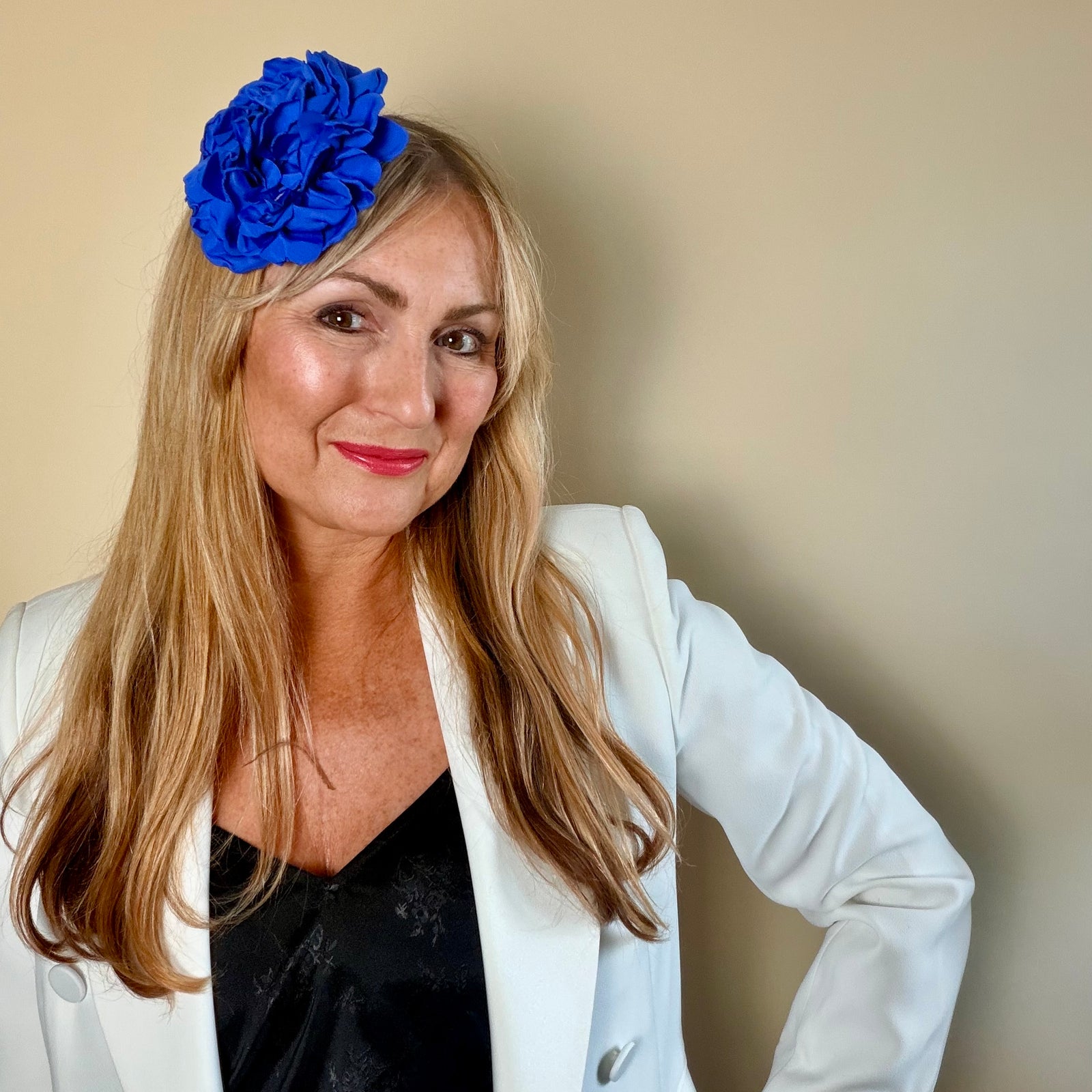 Flower brooch & hair fascinator 'TRACY'