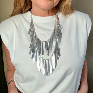 ISADORA - METAL FRINGE NECKLACE