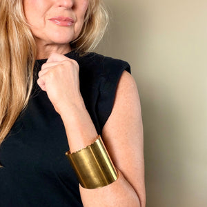 Ziva - plain steel cuff bracelet