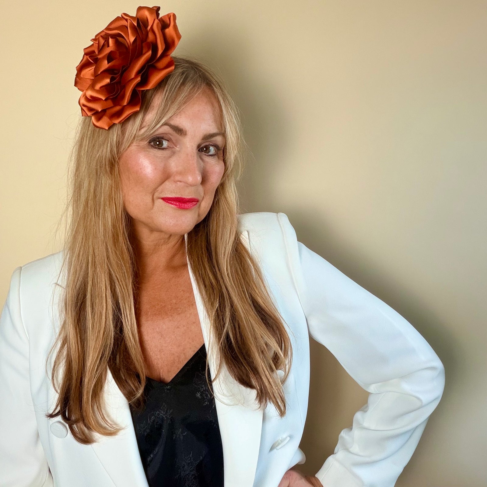 Flower brooch & hair fascinator 'AISLING'