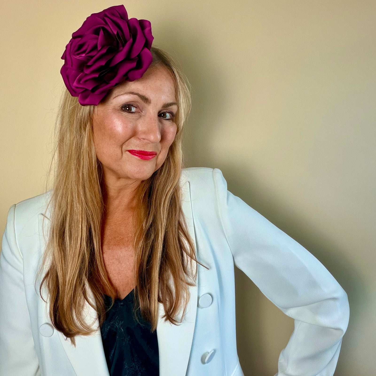 Flower brooch & hair fascinator 'AISLING'
