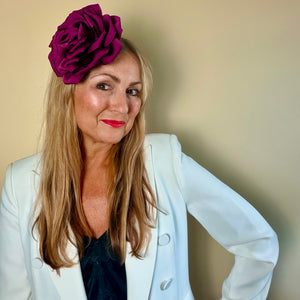 Flower brooch & hair fascinator 'AISLING'