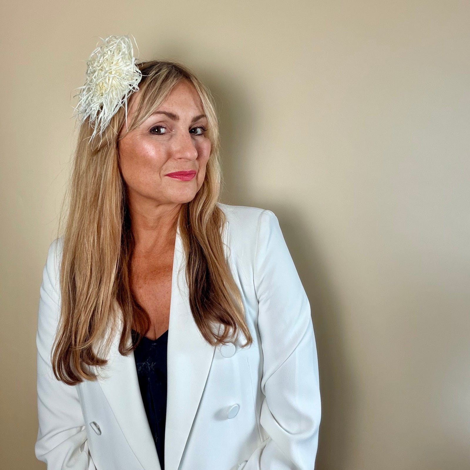 Fabric brooch & hair fascinator 'EIRA'