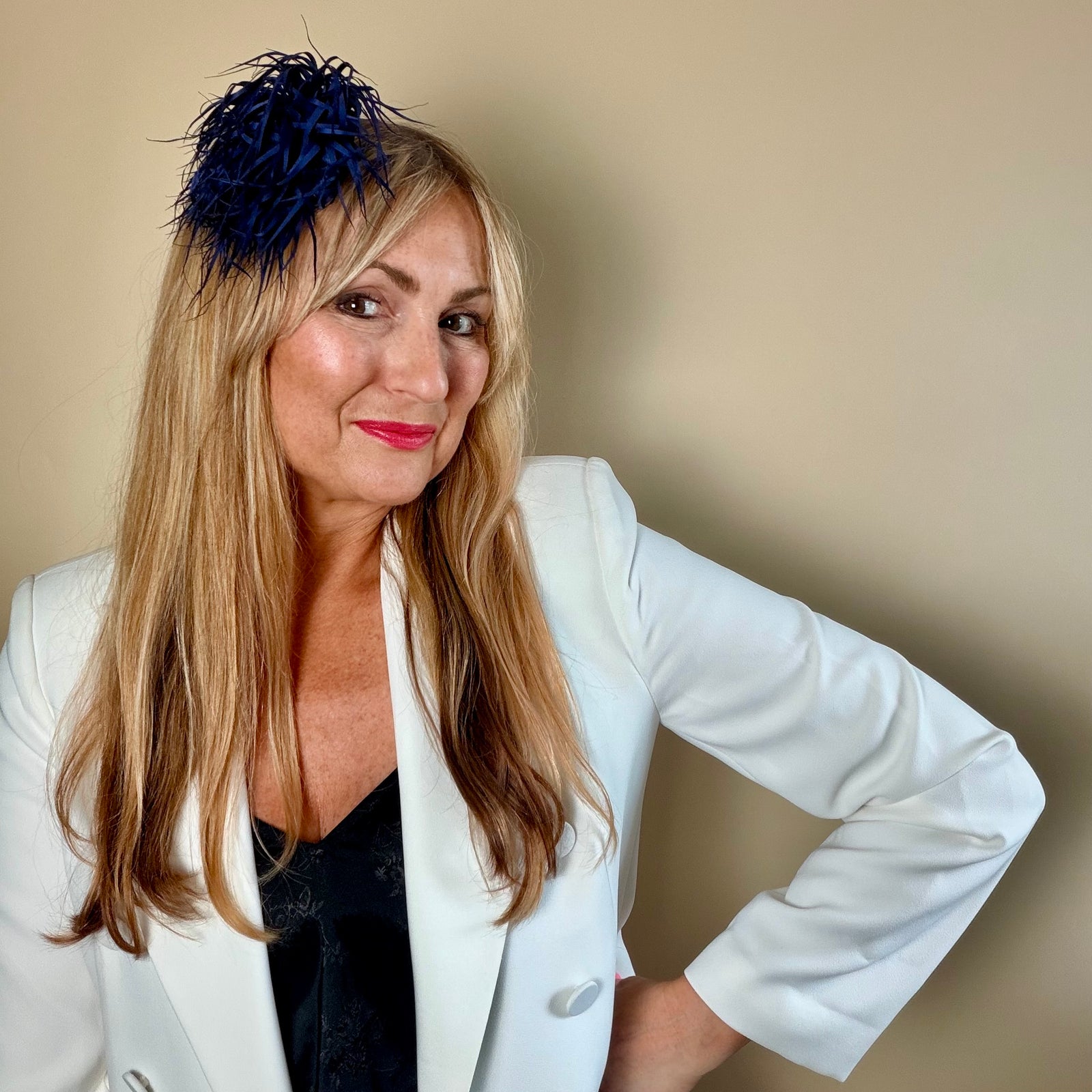Fabric brooch & hair fascinator 'EIRA'