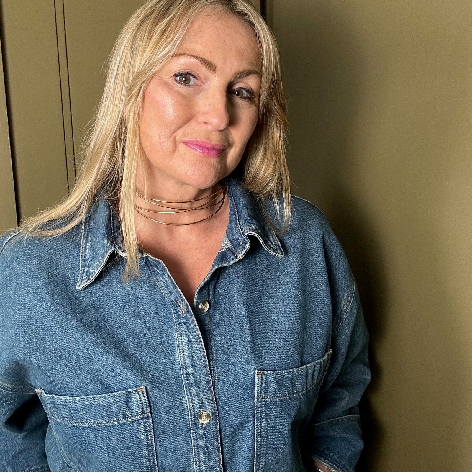 FEARNE metal multi-wire choker necklace