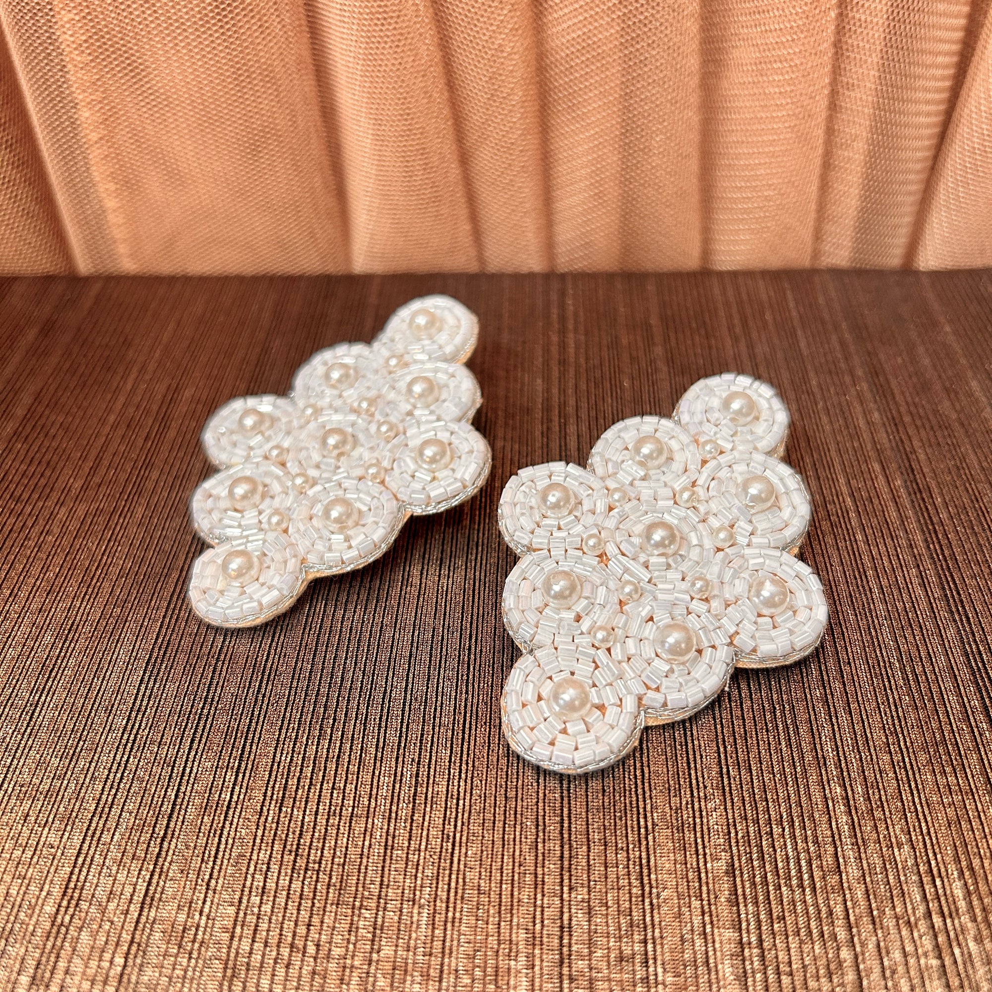 'Gloria' rhombus shaped stud earrings