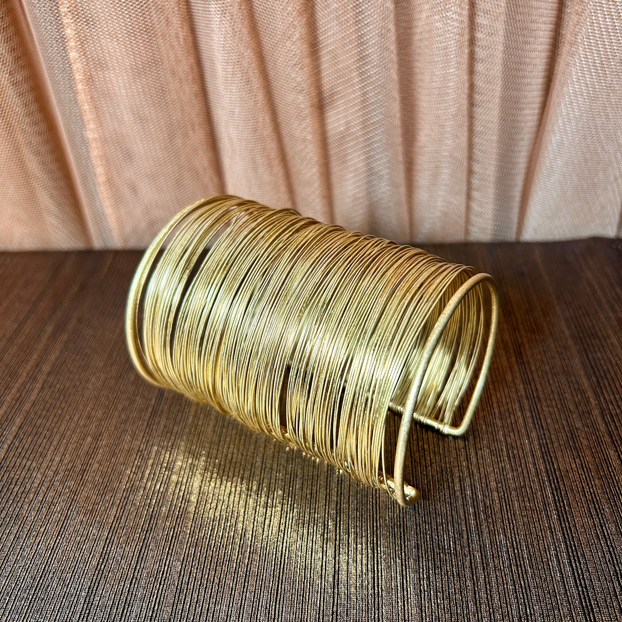 'Zandra' large multi wire cuff bracelet