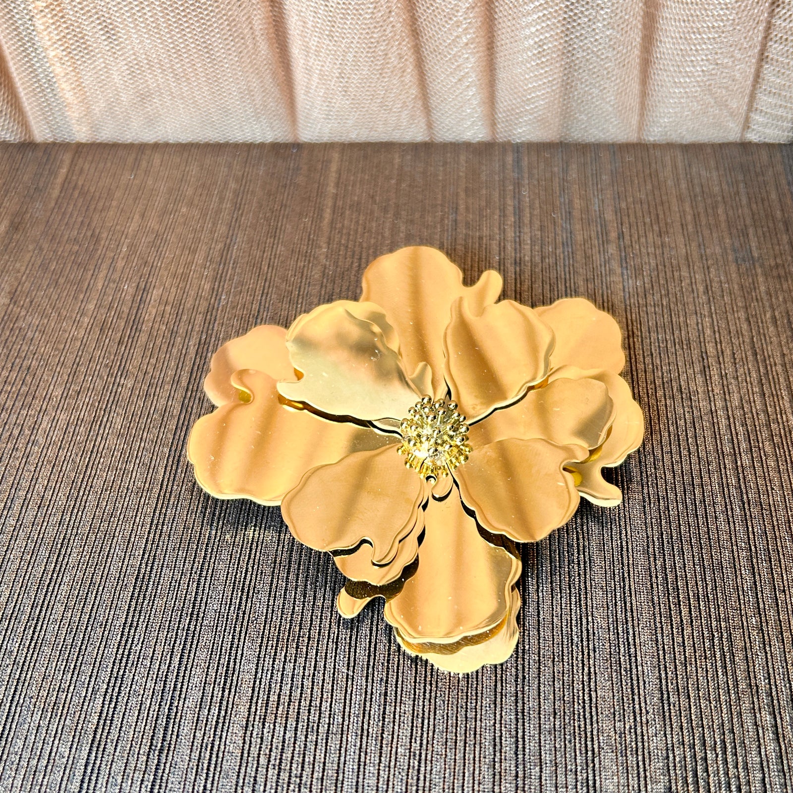 MILDRED steel flower brooch