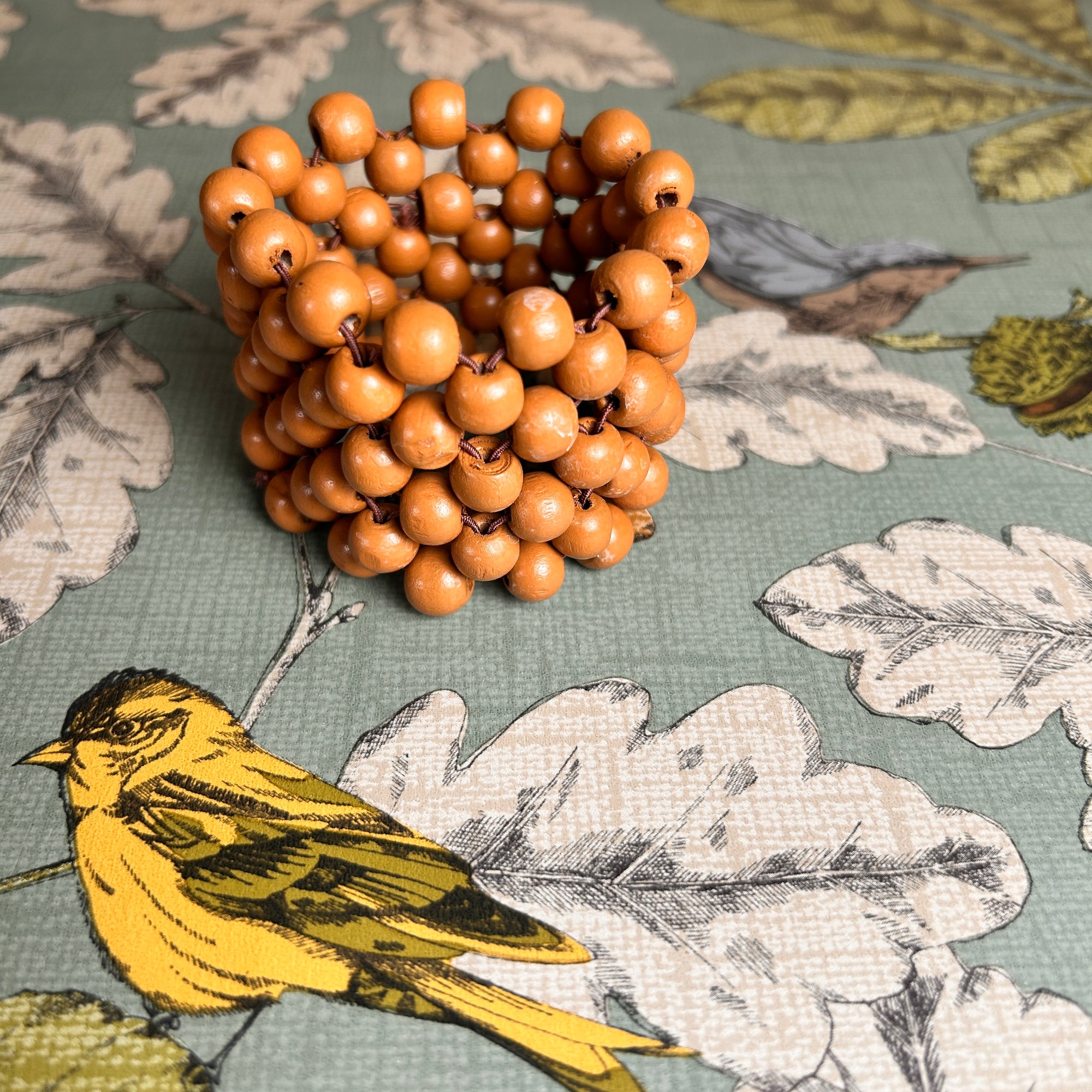 'Jenny' wooden ball stretch bracelet