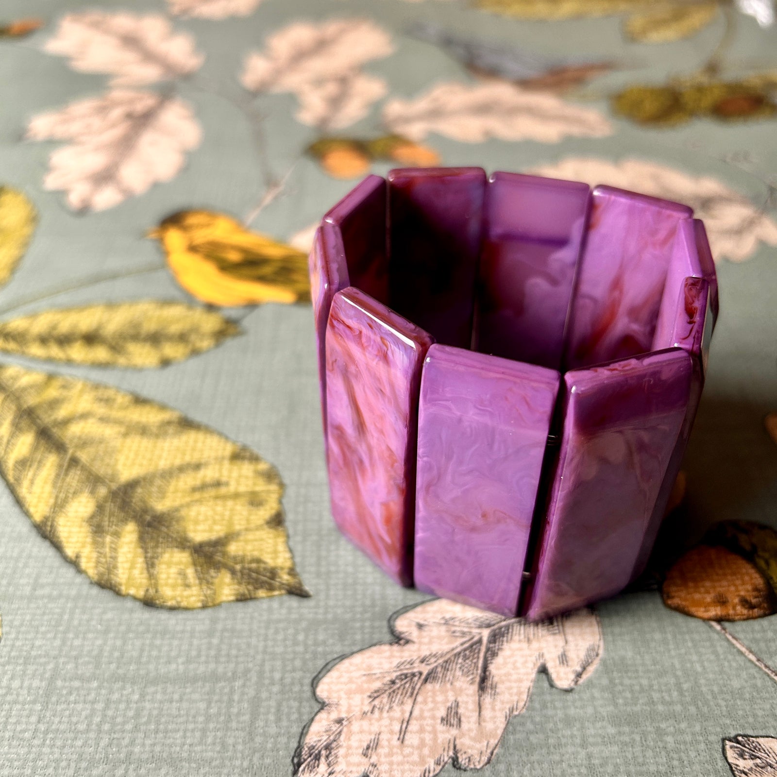 PEGGY resin link stretch bracelet