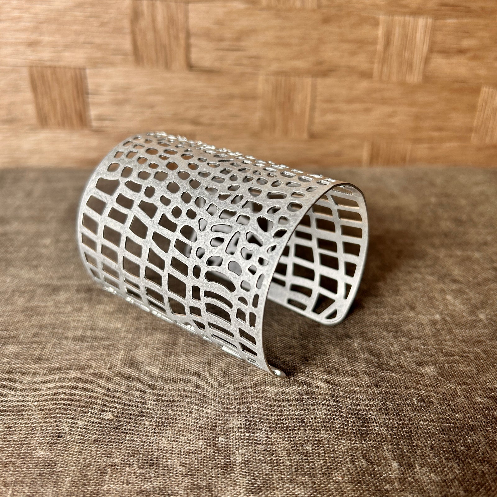 LYLA filigree snakeskin design cuff bracelet