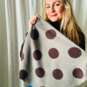 FULHAM big spot wool mix scarf