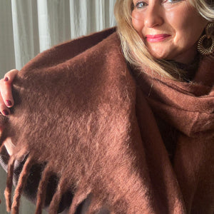 SLOANE long cosy women's blanket scarf