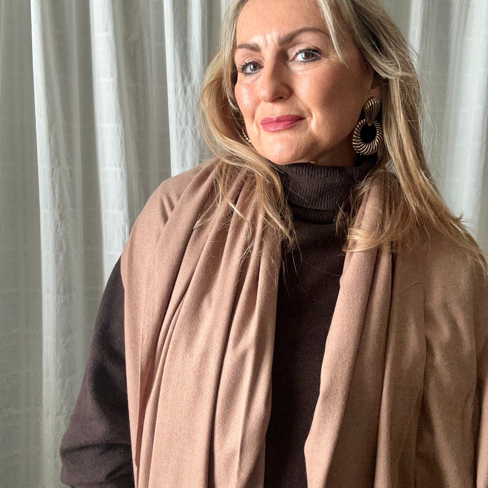 KENSINGTON long wool mix unisex scarf