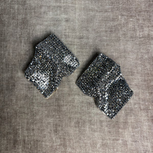 FENELLA large crystal rhombus earrings