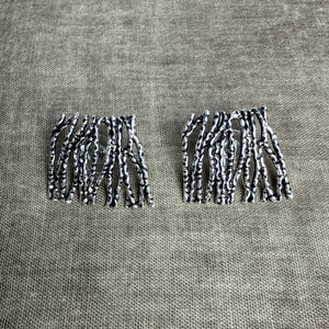 KATHLEEN irregular square stud earrings