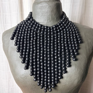 Mini Trinny - beaded bib statement necklace