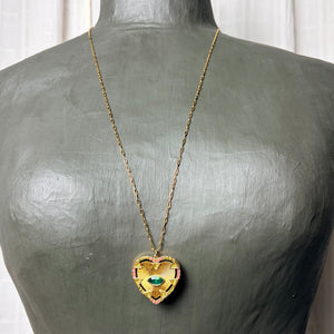 BELLA long chain necklace with heart pendant