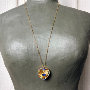 BELLA long chain necklace with heart pendant