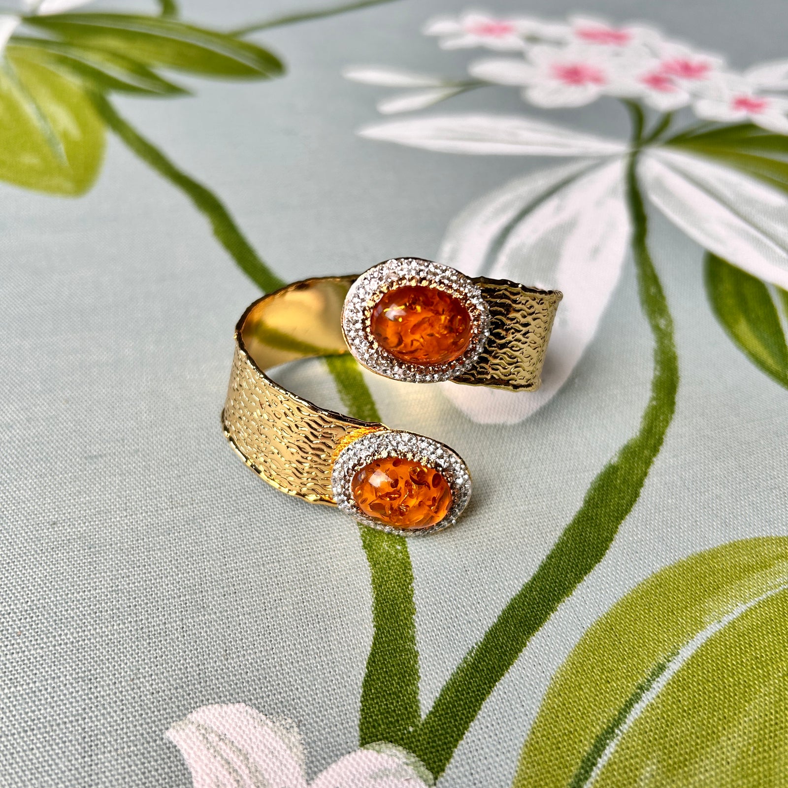 CHRISTINE handmade brass gemstone bracelet