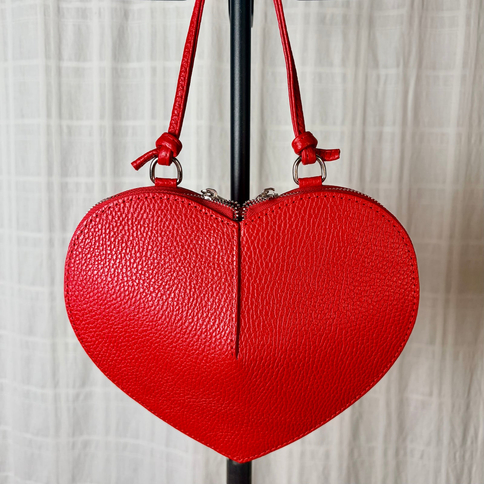 VERONA heart shaped leather handbag