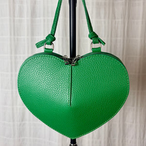 VERONA heart shaped leather handbag