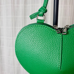 VERONA heart shaped leather handbag