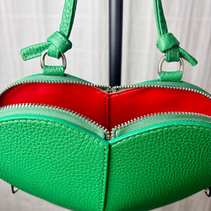 VERONA heart shaped leather handbag